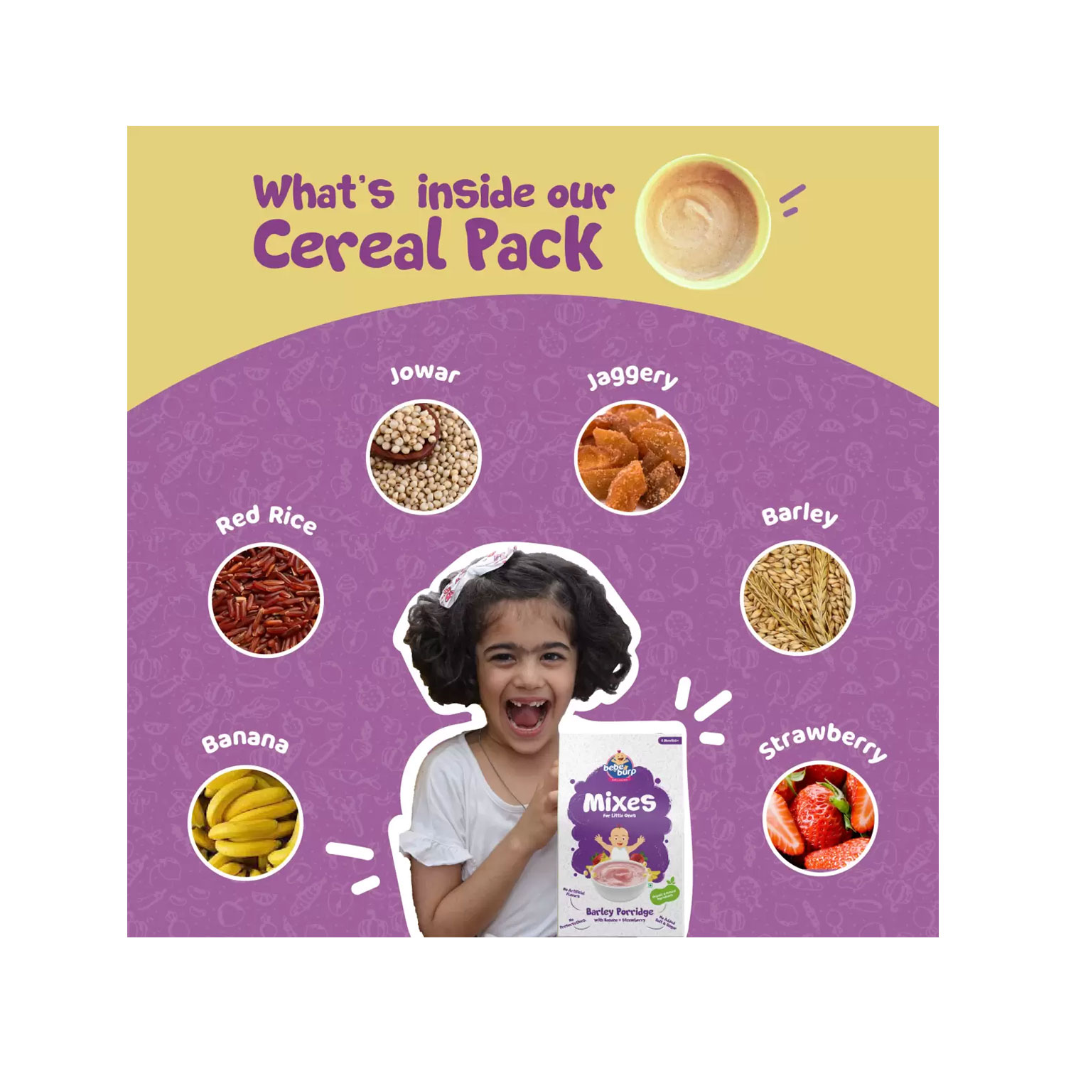 Bebe Burp Barley Mix Porridge for Babies from 6+ Months 200g