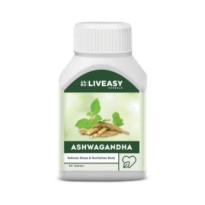 Liveasy Herbals Ashwagandha Tablets (60 Tablets)