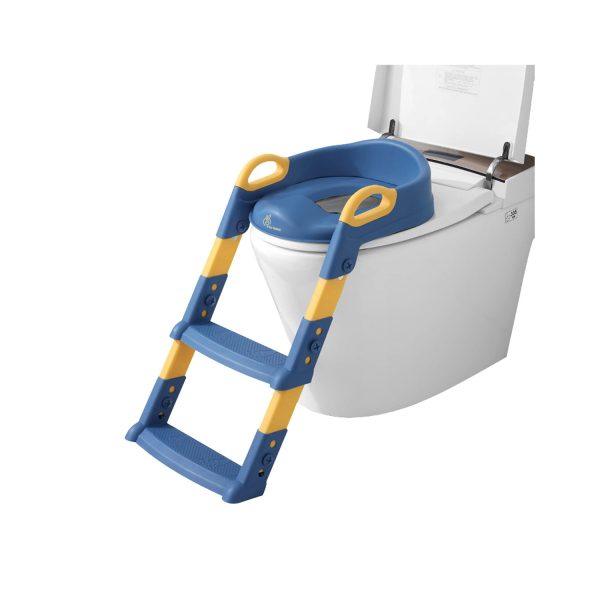 R for Rabbit Hilltop Potty Step Stool (Blue Yellow)