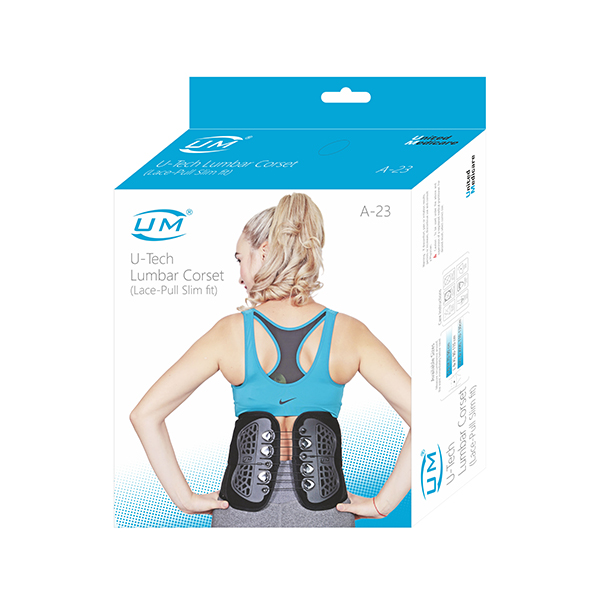 United Medicare U-Tech Lumbar Corset (Lace-Pull Slim fit) (A-23) - Small -  Cureka - Online Health Care Products Shop
