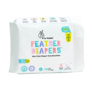 R for Rabbit Feather Diapers
