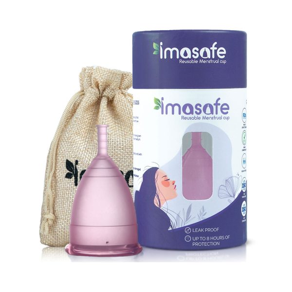 Imasafe Reusable Menstrual Cup Pink Colour Small Size (15ml)