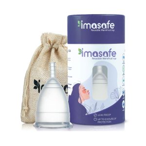 Imasafe Reusable Menstrual Cup Transparent Colour Small Size (15ml)