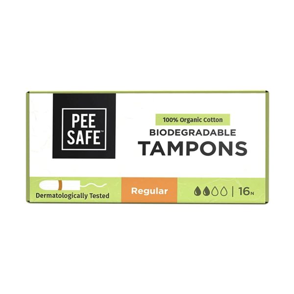 PeeSafe Biodegradable Tampons (16 Tampons) - Regular