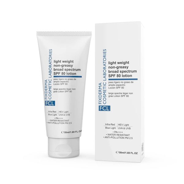 Fixderma Light Weight Non Greasy Broad Spectrum SPF 80 Lotion