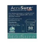 Accusure Life Blood Glucose Test Strips (50 strips)