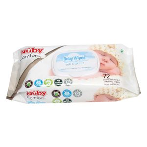 Nuby Baby Pre Moistened Cleaning 72 Wipes