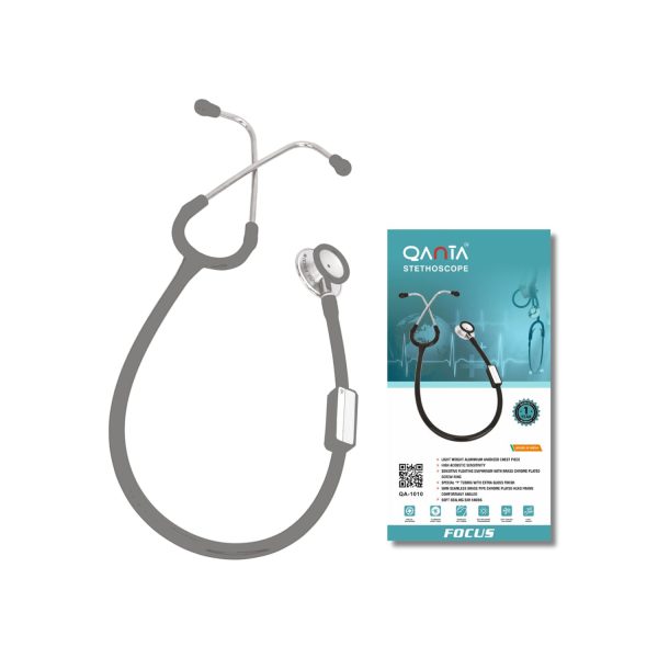 Qanta Stethoscope Focus Aluminium Anodized Chest Piece (Grey)