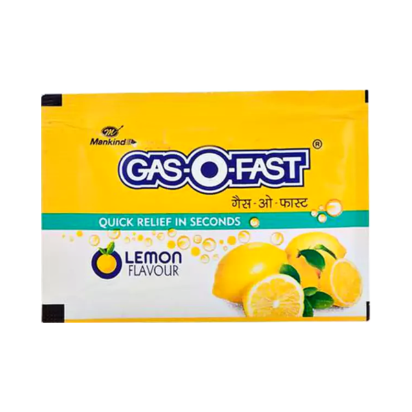 Gas O Fast Sachets – Lemon Flavour – 5gm
