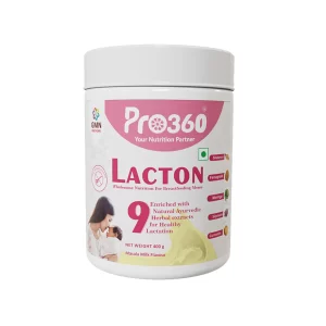 GMN Pro360 Lacton Protein Powder for Breastfeeding and Lactating Mother Masala Milk Flavour (400g)