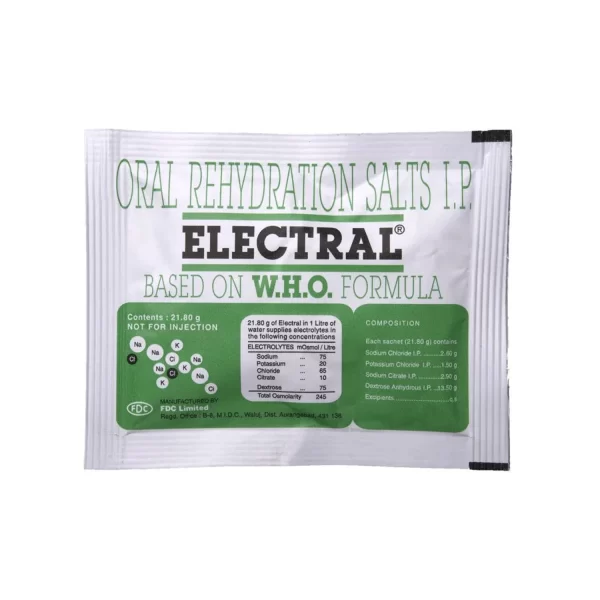 Electral – Oral Rehydration Salts – 21.80g Electral – Oral Rehydration Salts – 21.80g