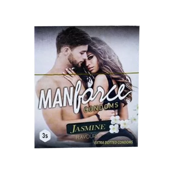 Manforce Extra Dotted Condoms Jasmine Flavour 3 Condoms in 1 Pack