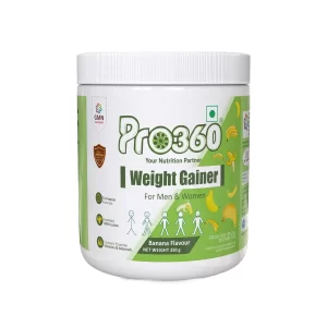 GMN Pro360 Weight Gainer Protein Powder Banana Flavour (250g)