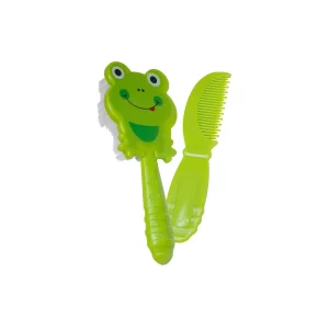 BeeBaby Comb and Brush Set- Frog Shape