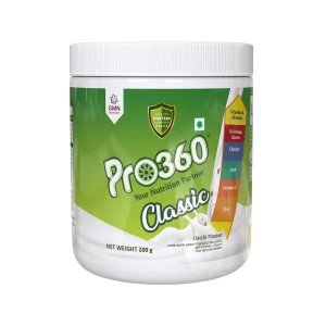 GMN Pro360 Classic Protein Powder Jar Elaichi Flavour (200g)