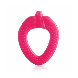 Bee Baby Strawberry Soft Silicone Teether 3+ Months (Pink)