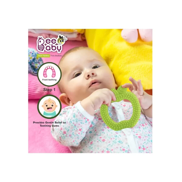 BeeBaby Apple Shape Soft Silicone Teether
