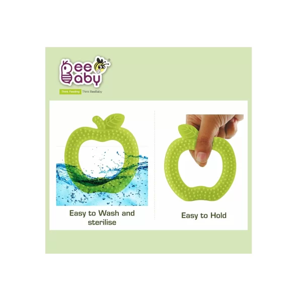 BeeBaby Apple Shape Soft Silicone Teether