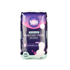 Raho Safe Extra Long Scented Sanitary Pads with Soft Wings (20 Pads)