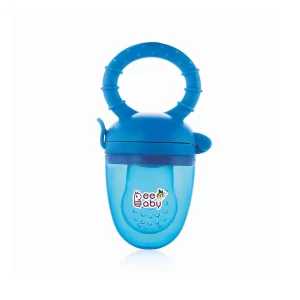 BeeBaby Fruitino Silicone Food and Fruit Nibbler 3+Month (Blue)