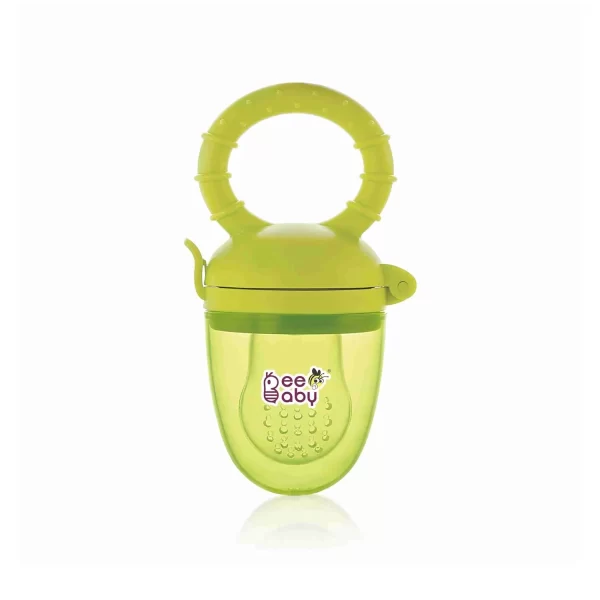 BeeBaby Fruitino Silicone Food and Fruit Nibbler 3+Month (Green)