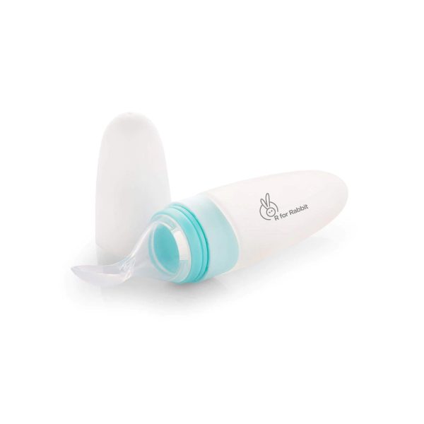 R For Rabbit Silicone Feeding Bottle Spoon (Blue) R For Rabbit Silicone Feeding Bottle Spoon (Blue)