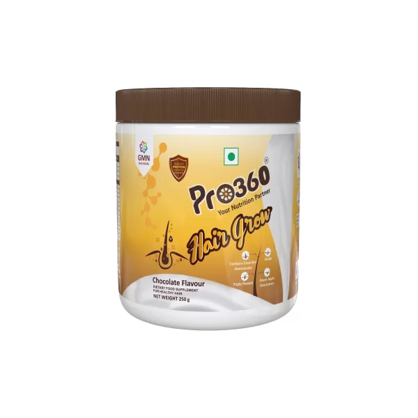 GMN Pro360 Hair Grow Nutrition Powder Chocolate Flavour (250g)