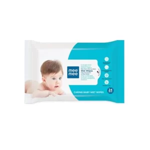 Mee Mee Caring Baby Wet Wipes with Aloe Vera and Lemon Extracts 24Pcs