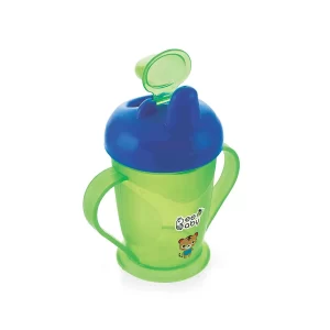 BeeBaby Free Flow Hard Spout Sippy Cup Green and Blue