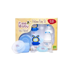 BeeBaby Welcome Baby Gift Set for Babies from 0 to 6 Months (Blue)