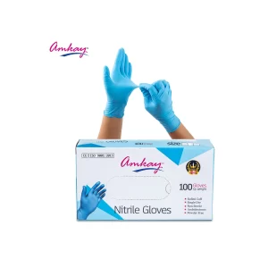 Amkay Nitrile Gloves - Large (100 Pieces)