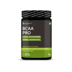 Carbamide Forte BCAA Pro Powder with Glutamine and Electrolyte Green Apple Flavour (225g)