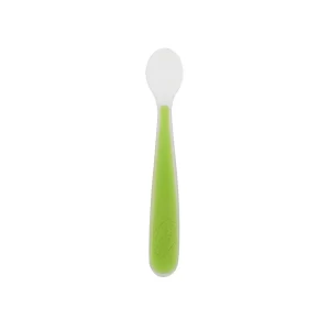 Chicco Soft Silicone Spoon for Babies from 6+ Months - Green