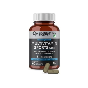 Carbamide Forte Multivitamin Sports 81 in 1 with BCAA ,Probiotic and Antioxidant Capsules (60 Capsules)