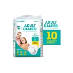 Liveasy Adult Diaper Tape Style Large Waist Size 38-54 Inches
