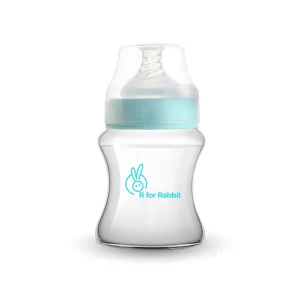 R for Rabbit First Feed PP Feeding Bottle for Babies from 6+ Months 150ml (Lake Blue)
