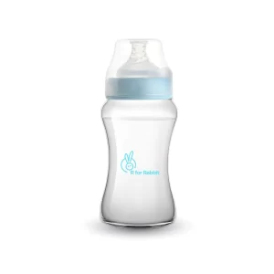 R for Rabbit First Feed PP Feeding Bottle for Babies from 6+ Months 250ml (Lake Blue)