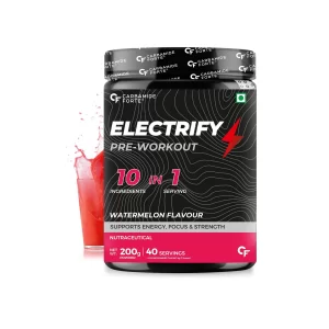 Carbamide Forte Electrify Pre-Workout Powder Watermelon Flavour (200g)