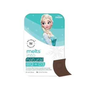 Wellbeing Nutrition Melts into Disney Frozen Natural B12 + D3 for Growth and Development of Kids (30 Oral Strips)