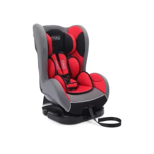 Babyhug Cruise Convertible Reclining Car Seat for Babies from 0 to 12 Years (Red and Black)
