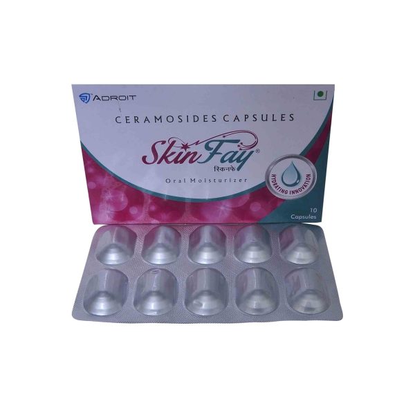 Adroit Skinfay Oral Moisturiser Ceramosides Capsules (10 Capsules)