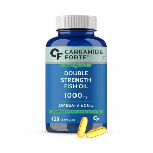 Carbamide Forte Double Strength Fish Oil 1000 mg for Heart, Bones and Joints (120 Capsules)