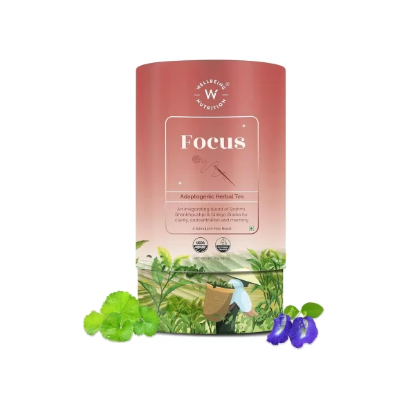 Wellbeing Nutrition Focus Adaptogenic Herbal Tea - 40g