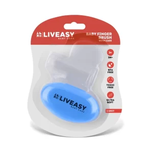 Liveasy Baby Care Baby Finger Brush (Blue)