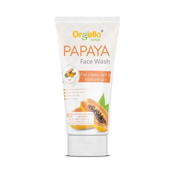 Orgello Papaya Face Wash 60 ml Orgello Papaya Face Wash 60 ml