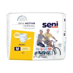 Seni Active Normal Adult Diapers Medium Pant Style 80-110 cm (10 Pieces)