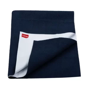 LuvLap Instadry Baby Bed Protector Navy Blue