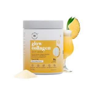 Wellbeing Nutrition Glow Korean Marine Collagen Peptides Pina Colada Flavour (250g)