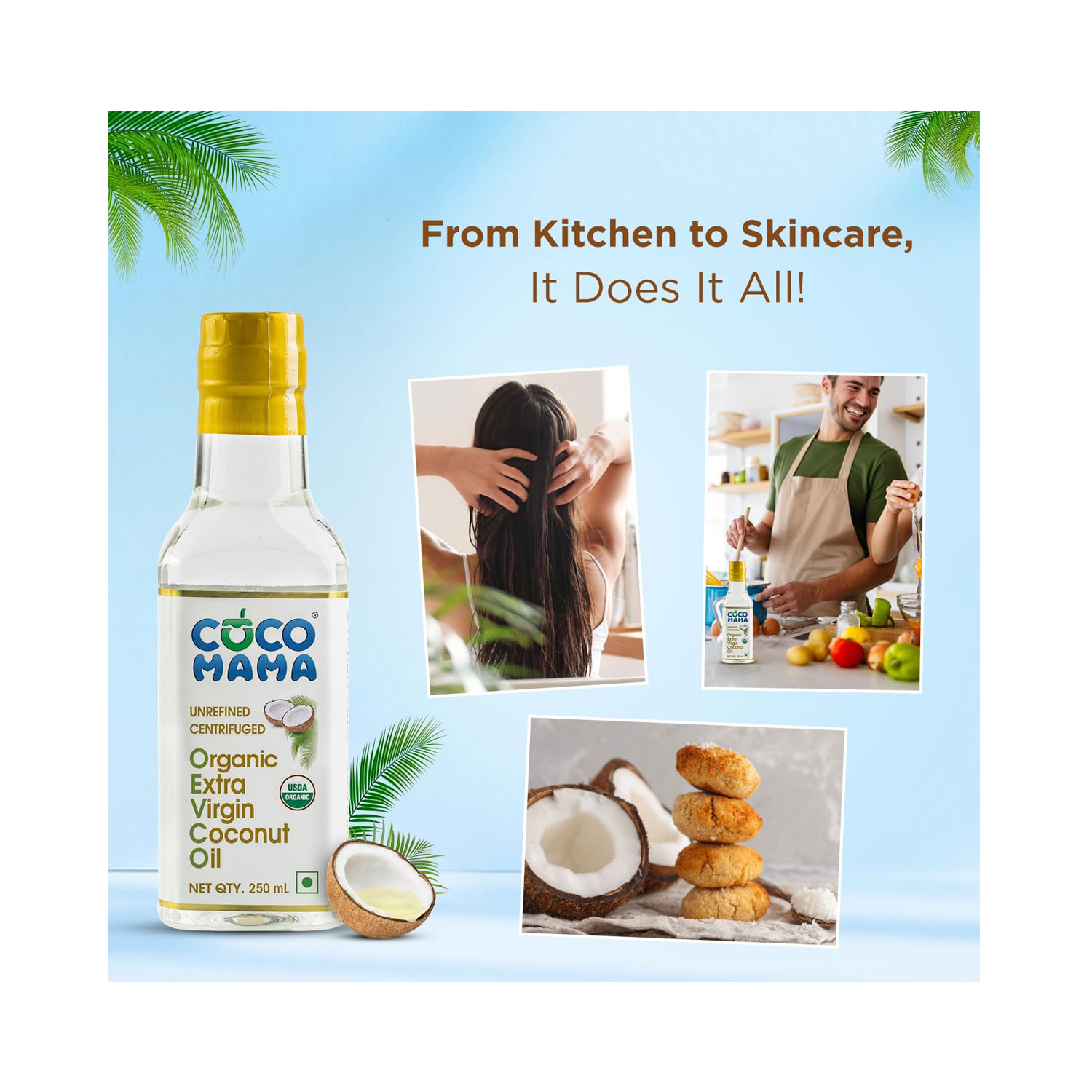 So Good Coco Mama Organic Extra Virgin Coconut Oil 250 ml - Cureka