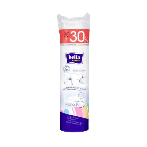 Bella Cotton pads (80 Pieces + 30% Extra) Bella Cotton pads (80 Pieces + 30% Extra)
